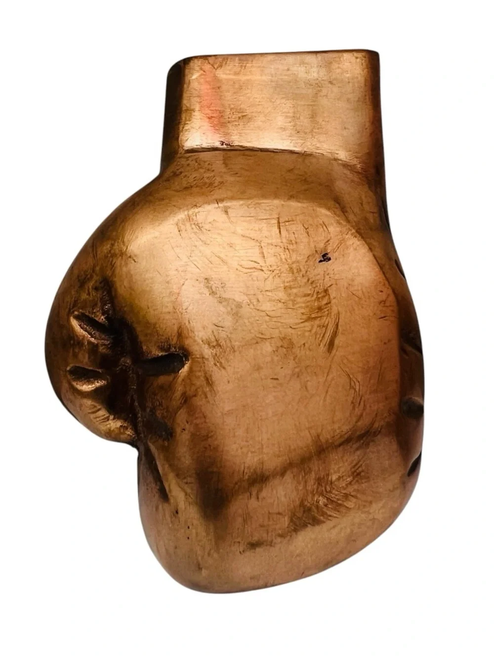 Vintage Bronze Boxing Glove Desk Display Paperweight Office Art